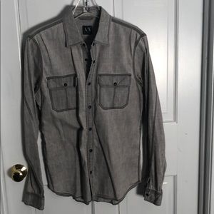 Armani Exchange long sleeve western style shirt